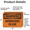 Signmission Herbicides In Use OSHA Warning Sign, Vinyl Decal, 5in W x 3.5in L, 2PK OS-2PACK-WS-D-35-L-12171 - alternate 3